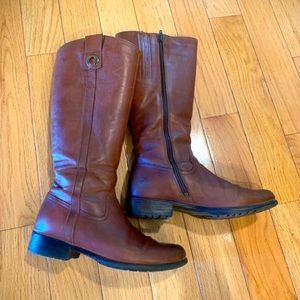 Clarks Leather tall riding boots.